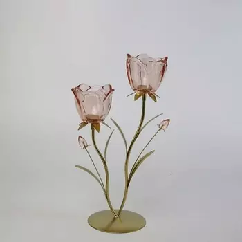 ARYA HOME COLLECTION Декоративный подсвечник Rosa 20x12,5x35 см 1.0