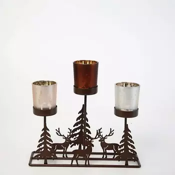 ARYA HOME COLLECTION Декоративный подсвечник Trio 24,5x7,5x22 см