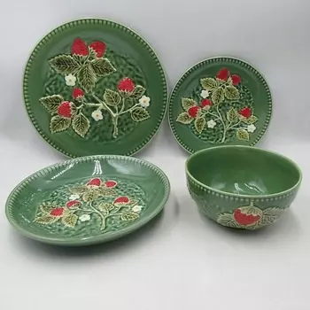 ARYA HOME COLLECTION Керамический набор посуды Strawberry 8 предметов