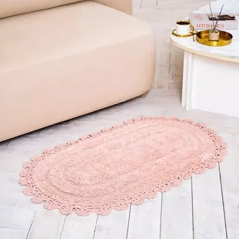 ARYA HOME COLLECTION Коврик Arya С Гипюром 60Х100 2 Пр. Afro Розовый