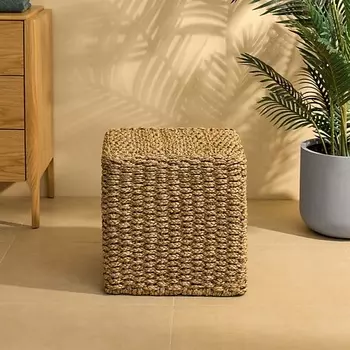 ARYA HOME COLLECTION Квадратный пуф Arya ручной работы Ingrid 42x42x42 1.0