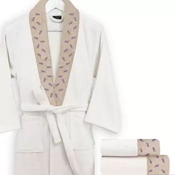 ARYA HOME COLLECTION Набор банного халата и полотенец Lavender