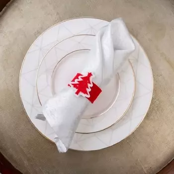 ARYA HOME COLLECTION Набор Колец для салфеток 5,5x18 6 Предметов Snow Flake