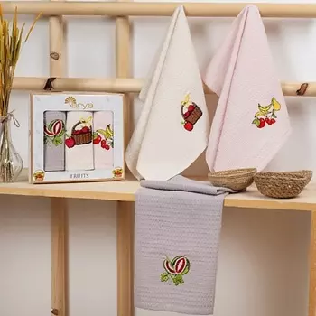 ARYA HOME COLLECTION Набор Кухонных Полотенeц 40X60см Fruits