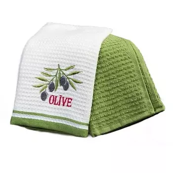 ARYA HOME COLLECTION Набор Кухонных Полотенец Olive A