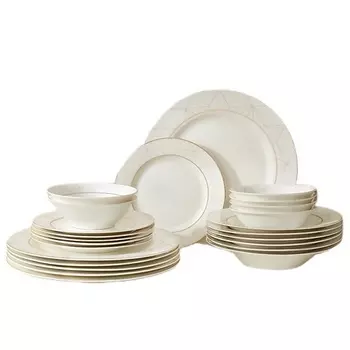 ARYA HOME COLLECTION Набор Столовой Посуды Exclusive из Костяного фарфора Belle