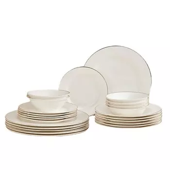 ARYA HOME COLLECTION Набор Столовой Посуды Exclusive из Костяного фарфора Dory Gold