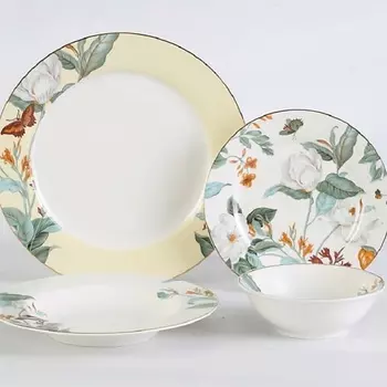 ARYA HOME COLLECTION Набор столовой посуды из Костяного Фарфора Venera