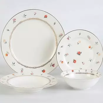 ARYA HOME COLLECTION Набор столовой посуды из Костяного Фарфора Blossom