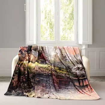 ARYA HOME COLLECTION Плед с принтом 150X200 River
