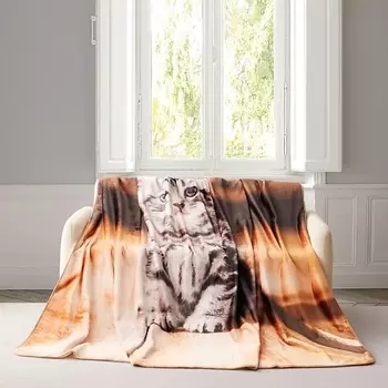 ARYA HOME COLLECTION Плед с принтом 150X200 Cat