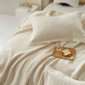 ARYA HOME COLLECTION Покрывало Arya хлопковое 250x260 Serrulate Бежевый