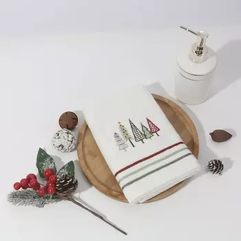 ARYA HOME COLLECTION Полотенце с Вышивкой Рождество 40x60 Colorful Trees