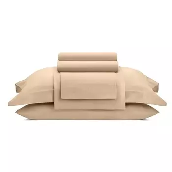 ARYA HOME COLLECTION Постельное белье Vip из Oднотонного Сатина 2 Сп. 200x220 Бежевый