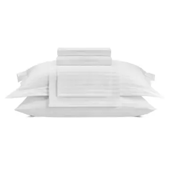 ARYA HOME COLLECTION Постельное белье Vip из Страйп Сатина 2 Сп. 200x220 Белый