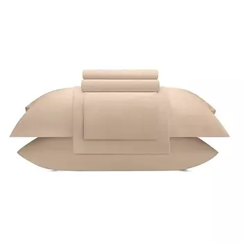 ARYA HOME COLLECTION Постельное белье Бамбук Tencel 2 сп. Arty 200x220 см Бежевый