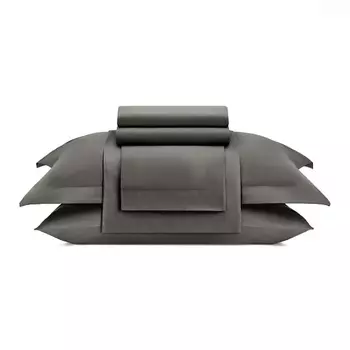 ARYA HOME COLLECTION Постельное белье Vip из Oднотонного Сатина Семейное 160x220 Бежевый