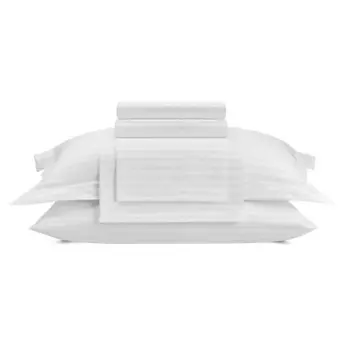 ARYA HOME COLLECTION Постельное белье Vip из Страйп Сатина Семейное 160x220 Бежевый