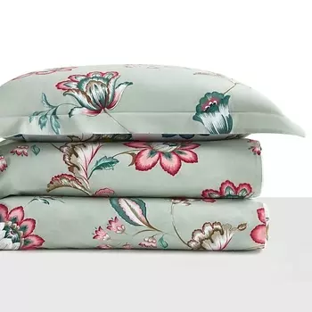 ARYA HOME COLLECTION Постельное белье Simple Living из Печатного Сатина . 200x220 Moss