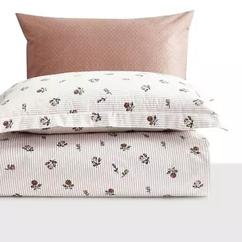 ARYA HOME COLLECTION Постельное белье Alamode Сатин Семейный 160x220 Scarlet Сухая роза