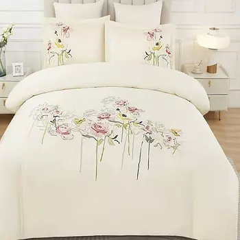 ARYA HOME COLLECTION Постельное Белье Deluxia Сатин с Вышивкой 2 Сп. 200x220 Melody