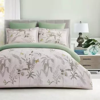 ARYA HOME COLLECTION Постельное Белье Alamode Сатин 1,5 Сп. 160X220 Secret Garden Зеленый