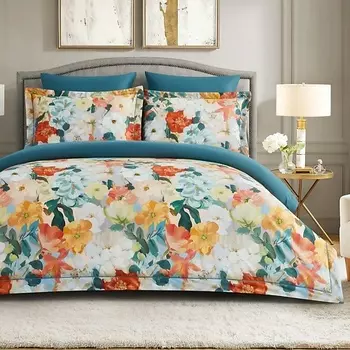 ARYA HOME COLLECTION Постельное Белье из Сатина Exclusive 2 Сп. 200x220 Sunset Синий