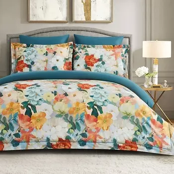 ARYA HOME COLLECTION Постельное Белье из Сатина Exclusive 1,5 Сп. 160x220 Sunset Синий