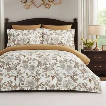 ARYA HOME COLLECTION Постельное Белье из Сатина Exclusive 1,5 Сп. 160x220 Cherish Белый