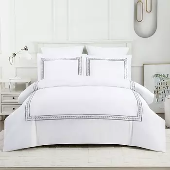 ARYA HOME COLLECTION Постельное Белье Elegant Сатин с Вышивкой 2 Спальное 200x220 Neem