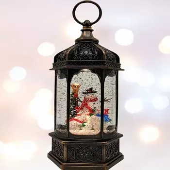 ARYA HOME COLLECTION Рождественский снежный шар Snowman 13x13x30