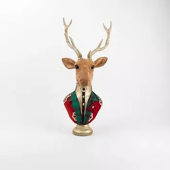ARYA HOME COLLECTION Рождественское украшение 31x27x71 см Deer Portrait