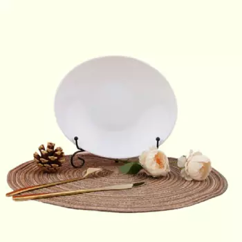 ARYA HOME COLLECTION Тарелка обеденная из опалового стекла Ellipse 23 см