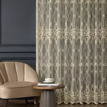 ARYA HOME COLLECTION Тюль 400х250 Casa LIGHT BROWN