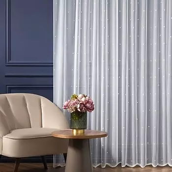 ARYA HOME COLLECTION Тюль Moza V1-BEYAZK Белый