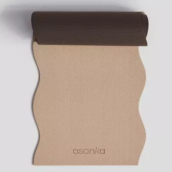 ASANKA Коврик для йоги и фитнеса волнистый