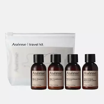 ASENSE Дорожный набор парфюмированной косметики в матовой косметичке Pure Cannabis