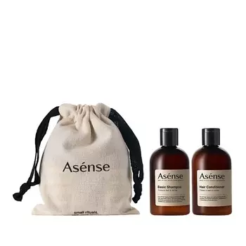 ASENSE Набор Шампунь и Кондиционер для волос в брендированном мешочке Tobacco leaf &Vanilla