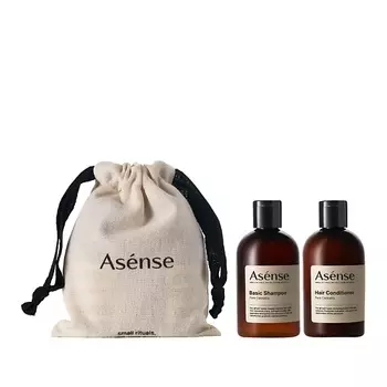 ASENSE Подарочный набор Шампунь и Кондиционер для волос в брендированном мешочке Pure Cannabis