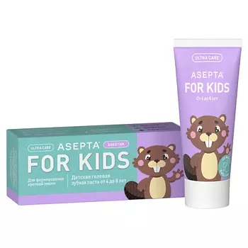 АСЕПТА KIDS Зубная паста детская Укрепление эмали от 4 до 8 лет