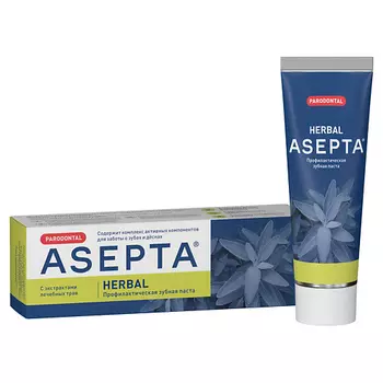 АСЕПТА Зубная паста Лечебные травы