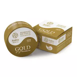 ASIAKISS Патчи для лица гидрогелевые с экстрактом золота