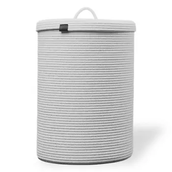 ASTIHOME Корзина для хранения белья плетеная с крышкой 30х45 см