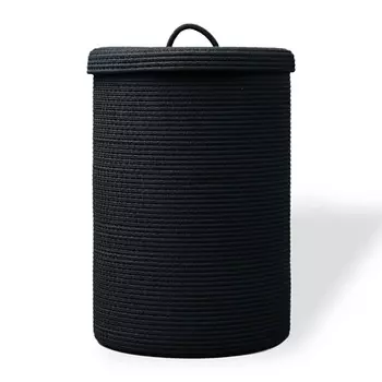 ASTIHOME Корзина для хранения белья плетеная с крышкой 30х45 см