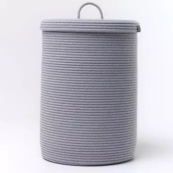 ASTIHOME Корзина для хранения белья плетеная с крышкой 30х45 см