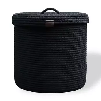 ASTIHOME Корзина для хранения плетеная с крышкой 28х28см