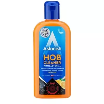 ASTONISH Очиститель-крем для варочных поверхностей с антибактериальным эффектом, с ароматом лимона 235.0