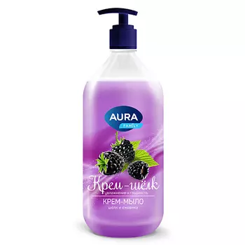 AURA FAMILY Крем-мыло Шёлк и морские минералы 1000.0