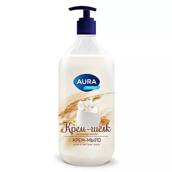 AURA FAMILY Крем-мыло Шёлк и морские минералы 1000.0