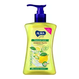 AURA FAMILY Семейное жидкое мыло Лимон и алоэ LIMITED EDITION 250.0